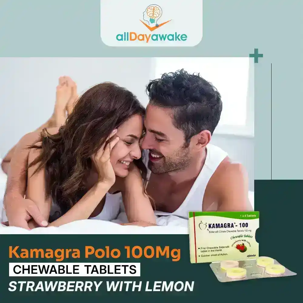 Kamagra Polo 100mg Chewable Tablets Strawberry with Lemon